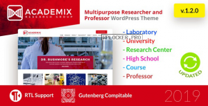 Academix v1.2.1 – Multipurpose Education, Researcher and Professor WordPress Theme