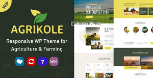 Agrikole v1.4 – Responsive WordPress Theme for Agriculture & Farming