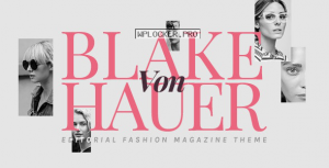 Blake von Hauer v5.1 – Editorial Fashion Magazine Theme