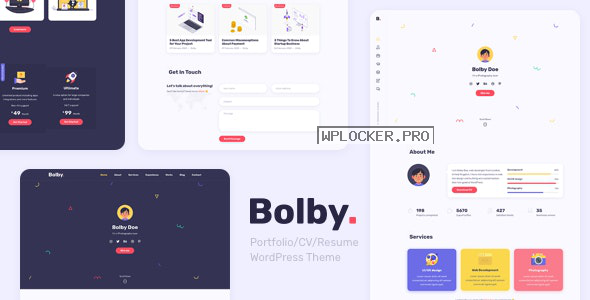 Bolby v1.0.2 – Portfolio/CV/Resume WordPress Theme