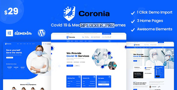 Coronia v1.0.0 – Covid 19 & Medical WordPress Themes