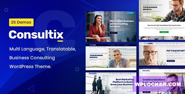 Download free Consultix v2.1.6 – Business Consulting WordPress Theme