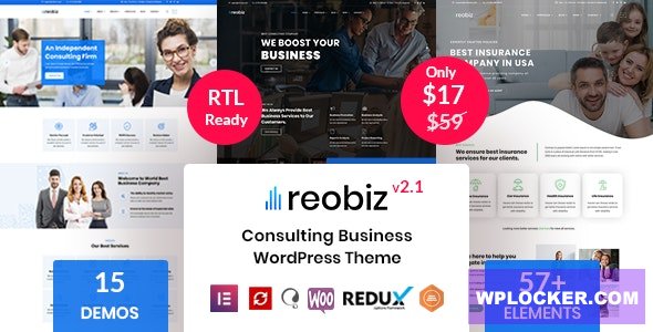 Download free Reobiz v2.1 – Consulting Business WordPress Theme