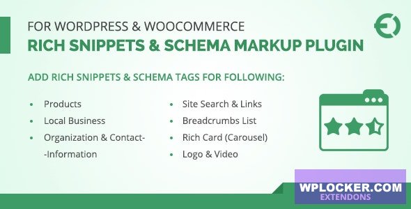 Download free Rich Snippets & Schema Markup Plugin for WordPress & WooCommerce v1.0.3