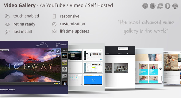 Download free Video Gallery WordPress Plugin /w YouTube, Vimeo v11.66