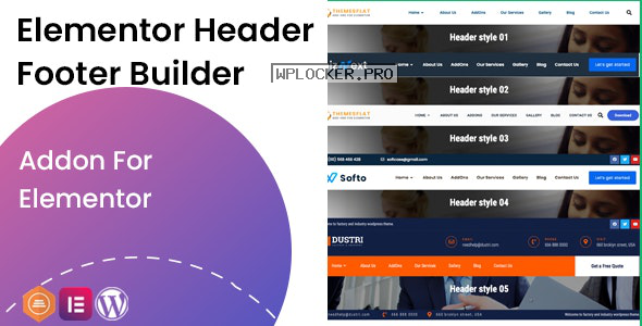 Elementor Header Footer Builder v1.0.2 – Addon