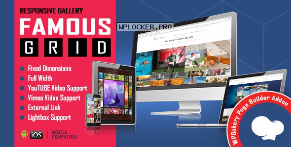Famous v1.0.3 – Responsive Image & Video Grid Gallery for WPBakery Page Builder