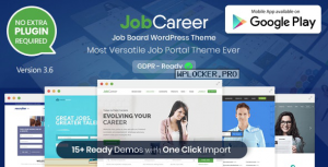 JobCareer v3.6 – Job Board Responsive WordPress Theme