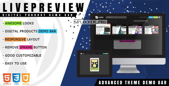 LivePreview v1.2.2 – Theme Demo Bar for WordPress