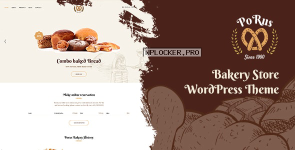 Porus v1.0.3 – Bakery Store WordPress Theme