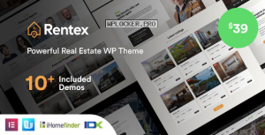 Rentex v1.5.8 – Real Estate WordPress Theme
