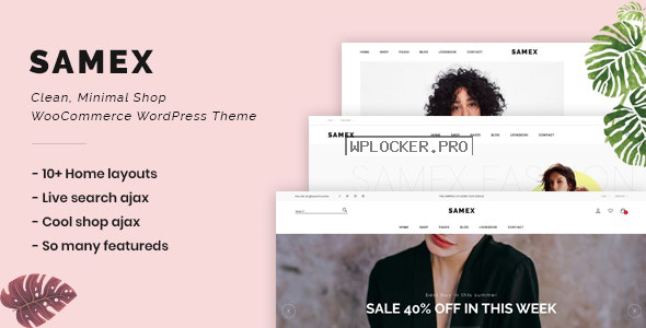 Samex v1.8 – Clean, Minimal Shop WooCommerce WordPress Theme