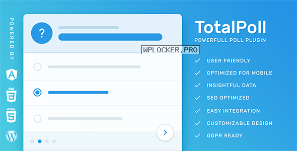 TotalPoll Pro v4.3.0 – WordPress Poll Plugin