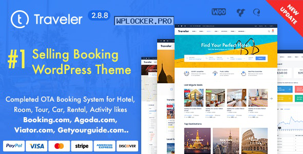 Traveler v2.8.8 – Travel Booking WordPress Theme