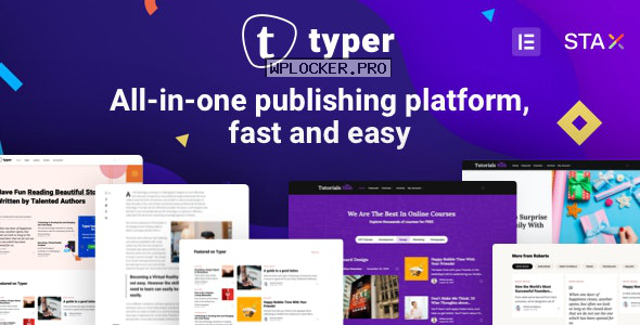 Typer v1.9.3 – Amazing Blog and Multi Author Publishing Theme