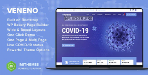 Veneno v1.3 – Coronavirus Information WordPress Theme
