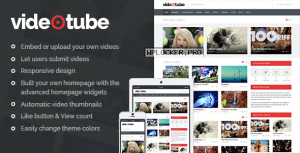VideoTube v3.3.5.2 – A Responsive Video WordPress Theme
