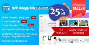 WP Mega Menu Pro v2.1.4 – Responsive Mega Menu Plugin