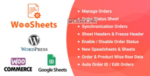 WooSheets v4.5 – Manage WooCommerce Orders with Google Spreadsheet