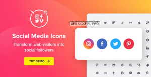 WordPress Social Media Icons v1.7.0 – Social Icons Plugin