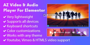 AZ Video and Audio Player Addon for Elementor v2.0.0