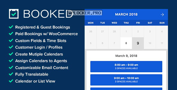Booked v2.3 – Appointment Booking for WordPress