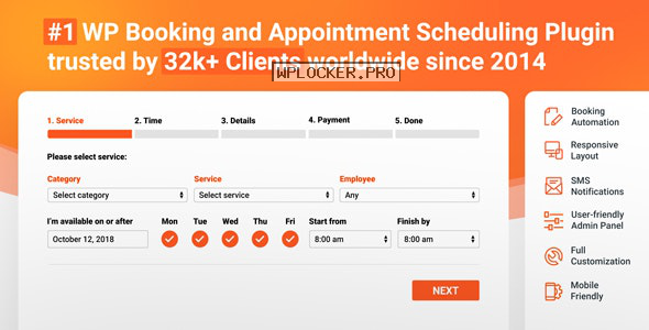 Bookly Booking Plugin v18.7 + Addons Pack