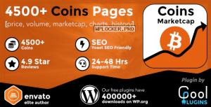 Coins MarketCap v3.9.2 – WordPress Cryptocurrency Plugin