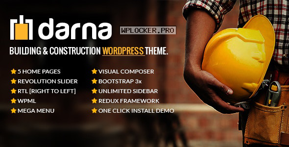 Darna v1.2.6 – Building & Construction WordPress Theme