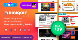Digiqole v1.4.6 – News Magazine WordPress Theme