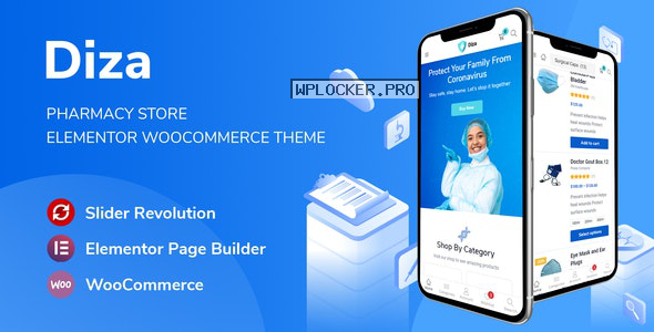Diza v1.1.1 – Pharmacy Store Elementor WooCommerce Theme