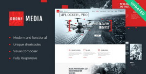 Drone Media v1.3.4 – Aerial Photography & Videography WordPress Theme + RTL