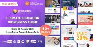 Edumodo v3.4.0 – Education WordPress Theme