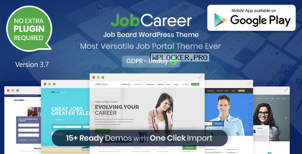 JobCareer v3.7 – Job Board Responsive WordPress Theme