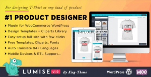 Lumise Product Designer v1.9.7 – WooCommerce WordPress
