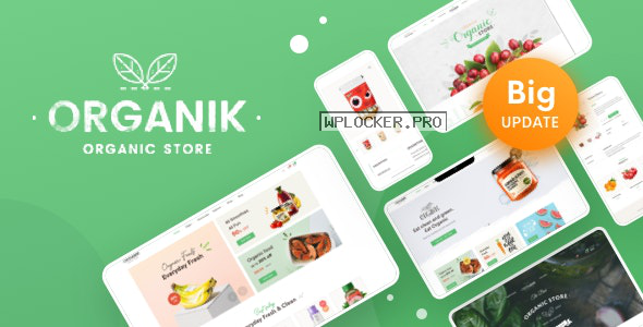 Organik v2.9.0 – An Appealing Organic Store