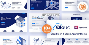 Qloud v1.6 – Cloud Computing, Apps & Server WordPress Theme