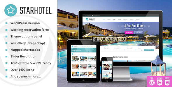 Starhotel v3.0.2 – Responsive Hotel WordPress Theme