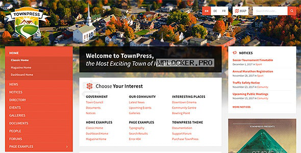 TownPress v3.6.1 – Municipality WordPress Theme