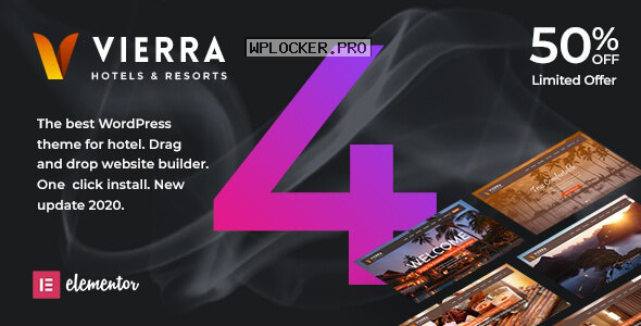 Vierra v4.0 – Hotel, Resort, Inn & Booking Elementor WordPress Theme