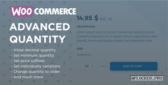 WooCommerce Advanced Quantity v3.0.2