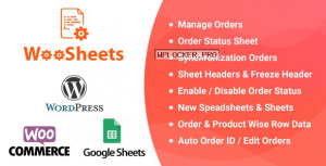 WooSheets v4.6 – Manage WooCommerce Orders with Google Spreadsheet