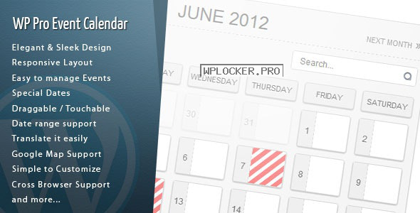 WordPress Pro Event Calendar v3.2.4