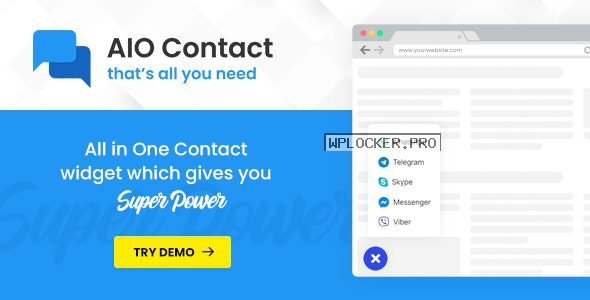 AIO Contact v1.1.0 – All in One Contact Widget