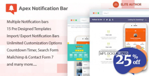 Apex Notification Bar v2.1.6 – Responsive Notification Bar