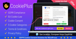 Cookie Plus v1.5.2 – GDPR Cookie Consent Solution