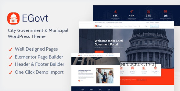 EGovt v1.0.3 – City Government WordPress Theme