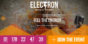 Electron v1.6.0 – Event Concert & Conference Theme