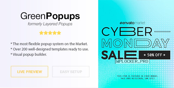 Green Popups (formerly Layered Popups) v7.1.2 – Popup Plugin for WordPress