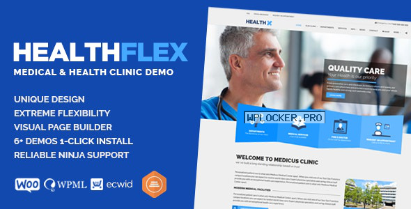 HEALTHFLEX v2.1.0 – Medical Health WordPress Theme